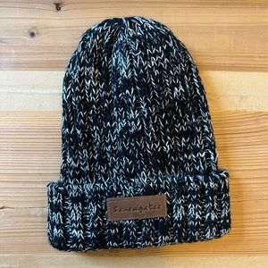 Serengetee Black and White Speckled Beanie